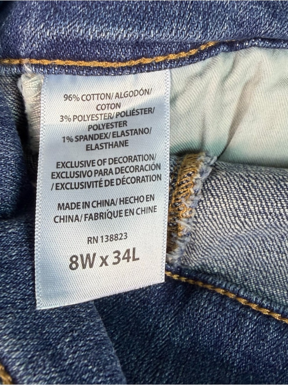 Idyllwind High Rise Bootcut Jeans Women's 8/34L Blue Stretch Denim Western Y2K - Picture 11 of 16